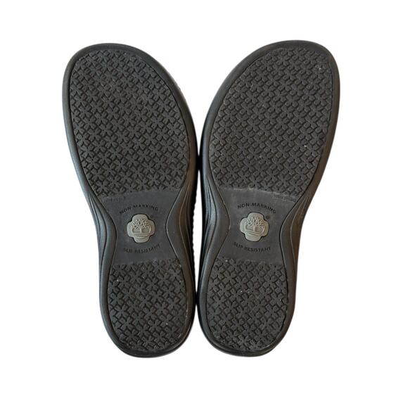Timberland Pro Renova Clogs Black Embossed Leather Work Nursing 87558 Womens 9 M - Picture 8 of 10